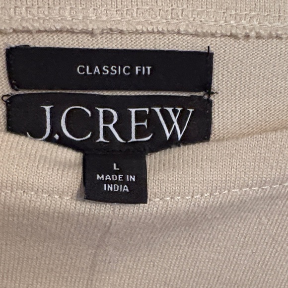 J. Crew Cream and Black Striped Long Sleeve Top - Picture 3 of 4